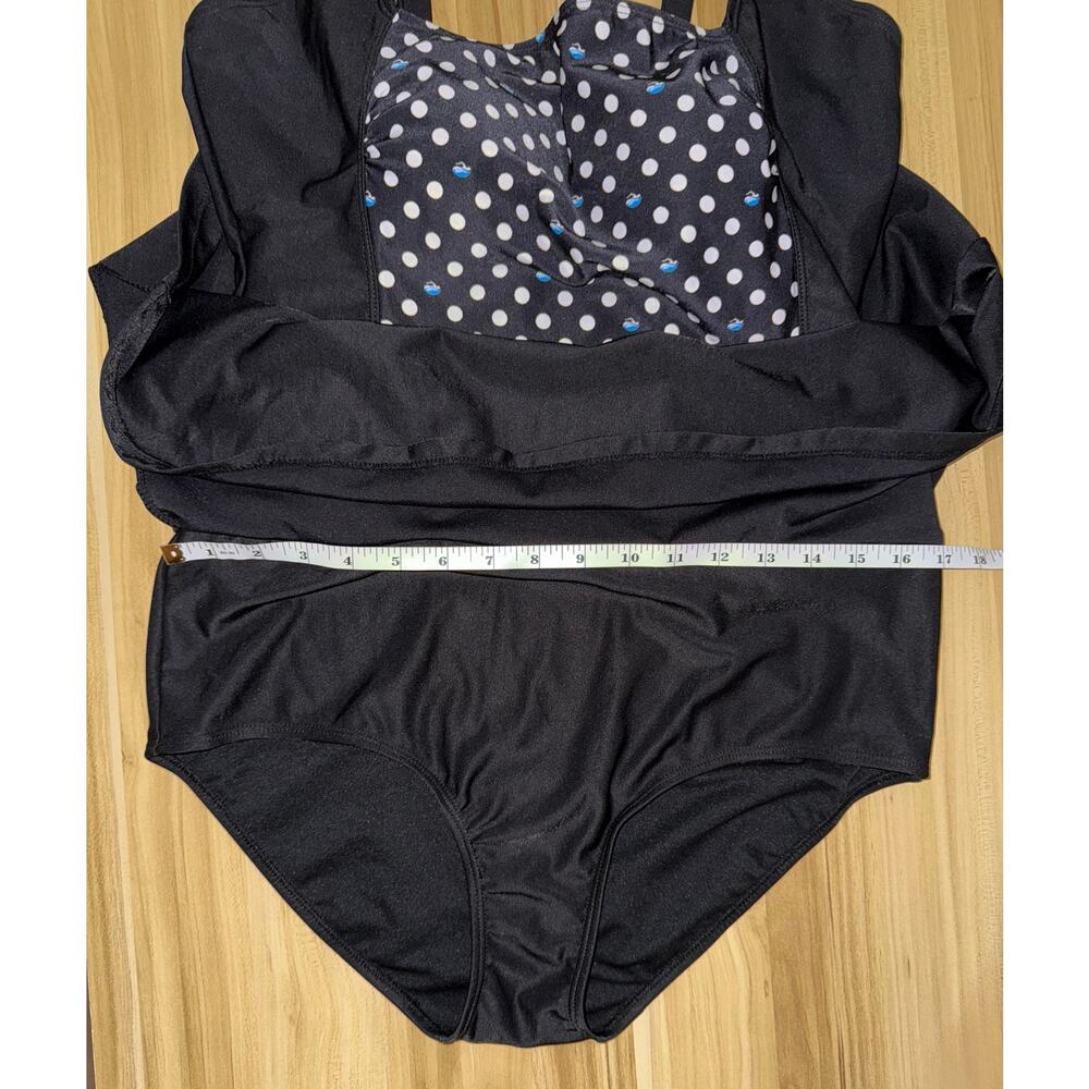 Aquamore Chlorine Resistant Skater Swimdress One Piece Swimsuit - size 14 - SW5 - Picture 11 of 12